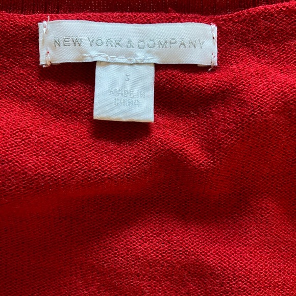 Red Argyle Cardigan - Picture 2 of 4